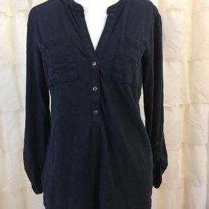 Eddie Bauer shirt in navy size Small